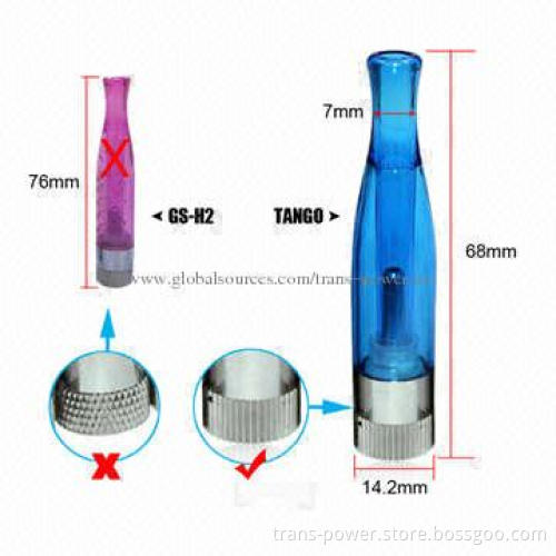 1.6mL Tango E-cigarette Atomizers, 650, 900, 1, 100mAh Battery Capacity, Straight Screw